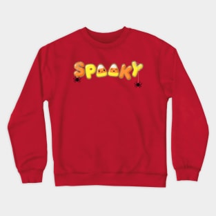 Spooky Sweet Candy Corn with Spiders Crewneck Sweatshirt